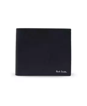 Кожаный кошелек, складывающийся в два раза Paul Smith, черный