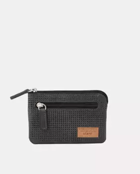 Кожаный кошелек Stamp, черный