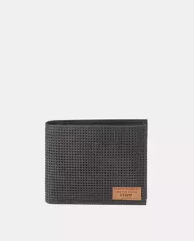 Кожаный кошелек Stamp, черный