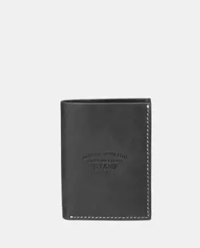 Кожаный кошелек Stamp, черный