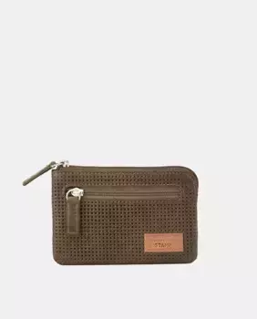 Кожаный кошелек Stamp, цвет Kaki