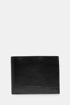 Кожаный кошелек Sti.H Wallet U.S. Polo Assn., черный