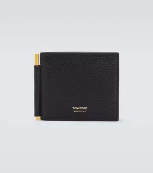 Кожаный кошелек Tom Ford, черный