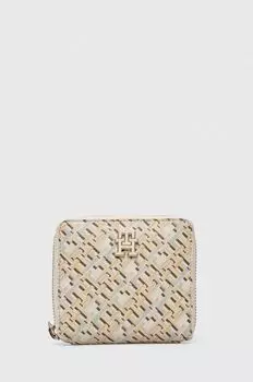 Кожаный кошелек Tommy Hilfiger, бежевый