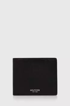 Кожаный кошелек Tommy Hilfiger, черный