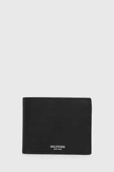 Кожаный кошелек Tommy Hilfiger, черный