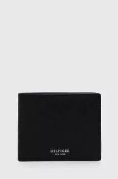Кожаный кошелек Tommy Hilfiger, черный