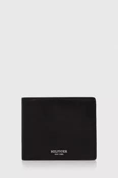 Кожаный кошелек Tommy Hilfiger, черный