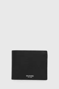 Кожаный кошелек Tommy Hilfiger, черный