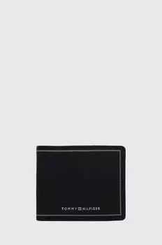 Кожаный кошелек Tommy Hilfiger, черный