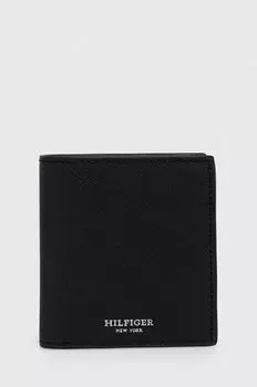 Кожаный кошелек Tommy Hilfiger, черный