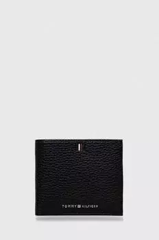 Кожаный кошелек Tommy Hilfiger, черный
