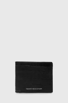 Кожаный кошелек Tommy Hilfiger, черный