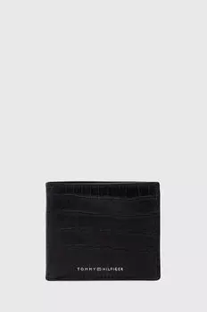 Кожаный кошелек Tommy Hilfiger, черный