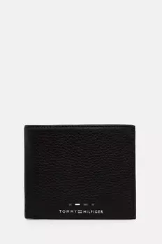 Кожаный кошелек Tommy Hilfiger, черный