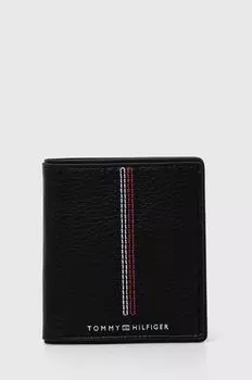 Кожаный кошелек Tommy Hilfiger, черный