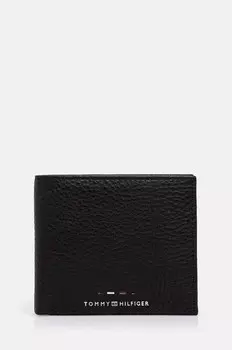 Кожаный кошелек Tommy Hilfiger, черный