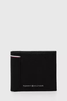 Кожаный кошелек Tommy Hilfiger, черный