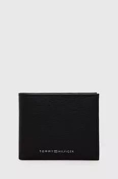 Кожаный кошелек Tommy Hilfiger, черный