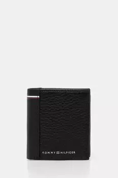 Кожаный кошелек Tommy Hilfiger, черный