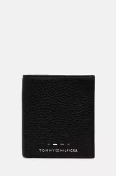 Кожаный кошелек Tommy Hilfiger, черный