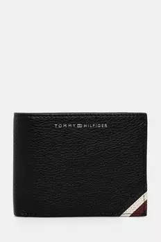 Кожаный кошелек Tommy Hilfiger, черный