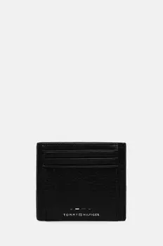 Кожаный кошелек Tommy Hilfiger, черный