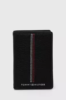 Кожаный кошелек Tommy Hilfiger, черный