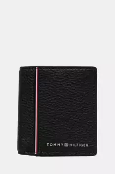 Кожаный кошелек Tommy Hilfiger, черный
