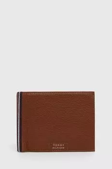 Кожаный кошелек Tommy Hilfiger, коричневый