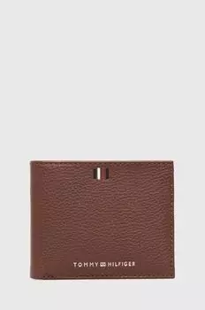 Кожаный кошелек Tommy Hilfiger, коричневый