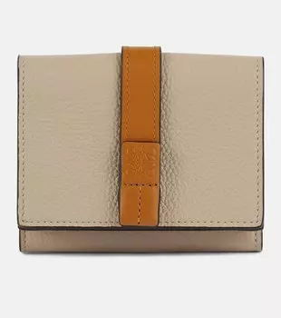 Кожаный кошелек Trifold Loewe, разноцветный