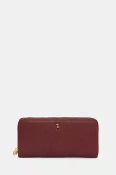 Кожаный кошелек Trussardi, бордовый