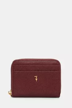Кожаный кошелек Trussardi, бордовый