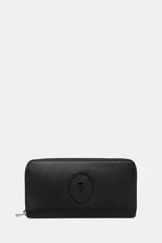 Кожаный кошелек Trussardi, черный