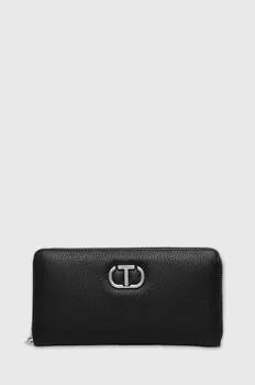Кожаный кошелек Twinset, черный