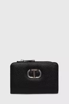 Кожаный кошелек Twinset, черный