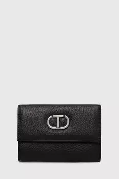 Кожаный кошелек Twinset, черный