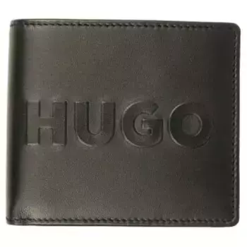 Кожаный кошелек Tyler 4 Hugo, черный