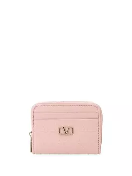 Кожаный кошелек Valentino Garavani, розовый