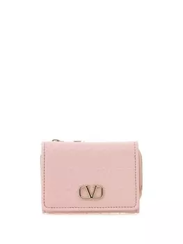 Кожаный кошелек Valentino Garavani, розовый