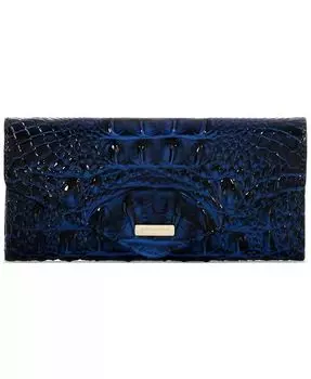 Кожаный кошелек Veronica Melbourne с тиснением Brahmin, синий