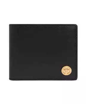 Кожаный кошелек Versace, черный