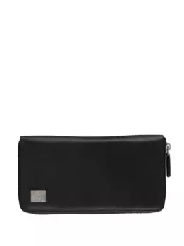 Кожаный кошелек VERSACE, черный