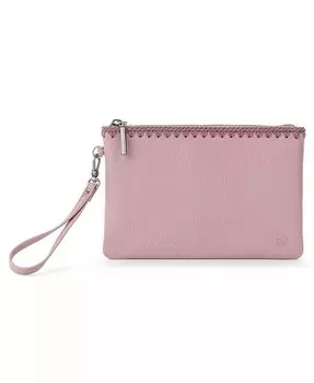 Кожаный кошелек Vita на молнии The Sak, розовый