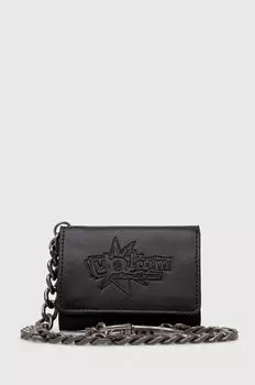 Кожаный кошелек Volcom, черный