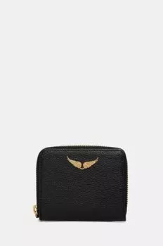 Кожаный кошелек Zadig&Voltaire, черный