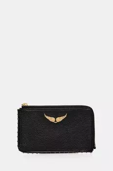 Кожаный кошелек Zadig&Voltaire, черный