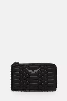 Кожаный кошелек Zadig&Voltaire, черный