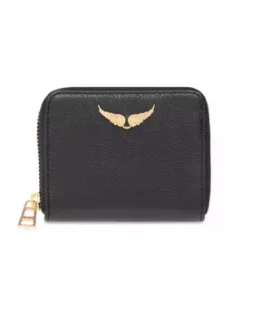 Кожаный кошелек Zadig & Voltaire, черный